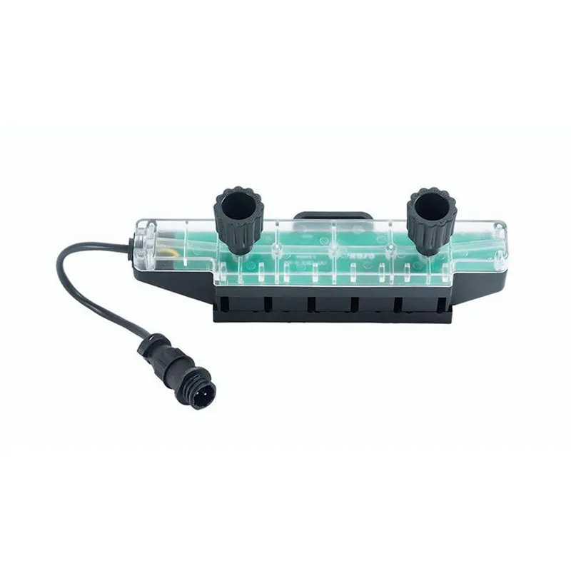 表示機能なし三本針織機経糸ストップボックス